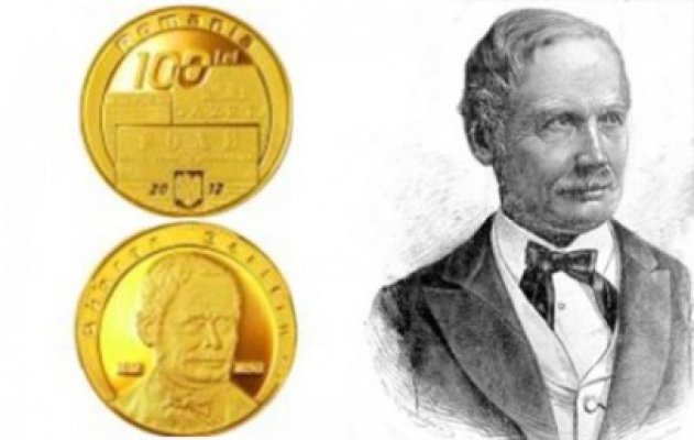 BNR pune în circulaţie o monedă din aur dedicată lui Bariţiu